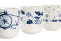 DKD Home Decor Mug Atlantico Azul Blanco Porcelana 8.5 x 10 x 11.5 cm (6 Unidades)