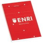 Enri Bloc de Notas Grapado A7 80H 4x4 Tapa Blanda Rojo (Set de 10)