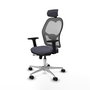 PIQUERAS Y CRESPO Silla de oficina Jorquera con mecanismo Sincro/Traslack, Gris