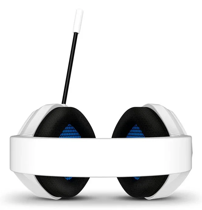 KROM Kopa Move Auriculares Gaming para PC, PS4, PS5, Switch, Estéreo, Altavoces 50mm, Diadema Ajustable, Micrófono Flexible, Blanco