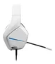KROM Kopa Move Auriculares Gaming para PC, PS4, PS5, Switch, Estéreo, Altavoces 50mm, Diadema Ajustable, Micrófono Flexible, Blanco