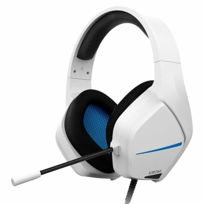 Krom Kopa Move Auriculares Gaming Estéreo Blanco/Azul Krom Kopa Move Auriculares Gaming Estéreo Blanco/Azul