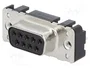 HARTING Conector D-Sub hembra de 9 pines recto