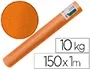 Liderpapel Papel Kraft Bobina Naranja, 1 m Ancho x 150 m Largo, Gramaje 65 g/m2, 10 kg, para Embalaje y Envíos