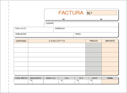 Talonario Facturas 8º Apdo Dupli Loan (Set de 10) Talonario Facturas 8º Apdo Dupli Loan (Set de 10)