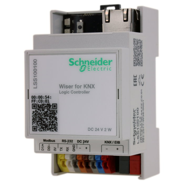 Schneider Logik Controller LSS100100 homeLYnk BACnet Modbus IP KNX 24 V DC