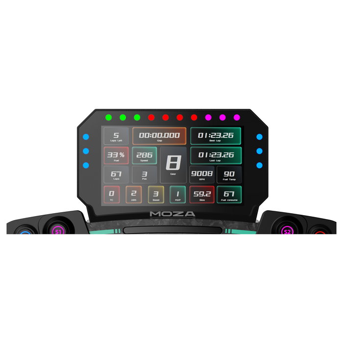 Moza Racing RS072 / CM2 Racing Dash Negro Moza Racing RS072 / CM2 Racing Dash Negro