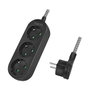 LogiLink Regleta de 3 tomas CEE 7/3 con cable textil de 1,5m