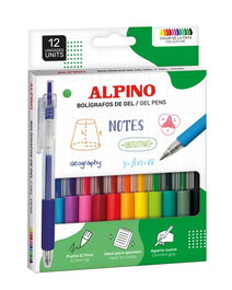 Boligrafo Alpino Rainbow Line Gel 0,7Mm Estuche De 12