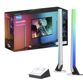 Govee Gaming Smart Light Bars H6047, Kit de iluminación inteligente RGBIC Negro
