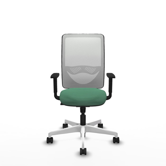 PIQUERAS Y CRESPO Silla de oficina Zulema con mecanismo Sincro, Verde esmeralda y Blanco PIQUERAS Y CRESPO Silla de oficina Zulema con mecanismo Sincro, Verde esmeralda y Blanco