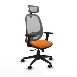 PIQUERAS Y CRESPO Silla de oficina Cilanco Naranja y Gris