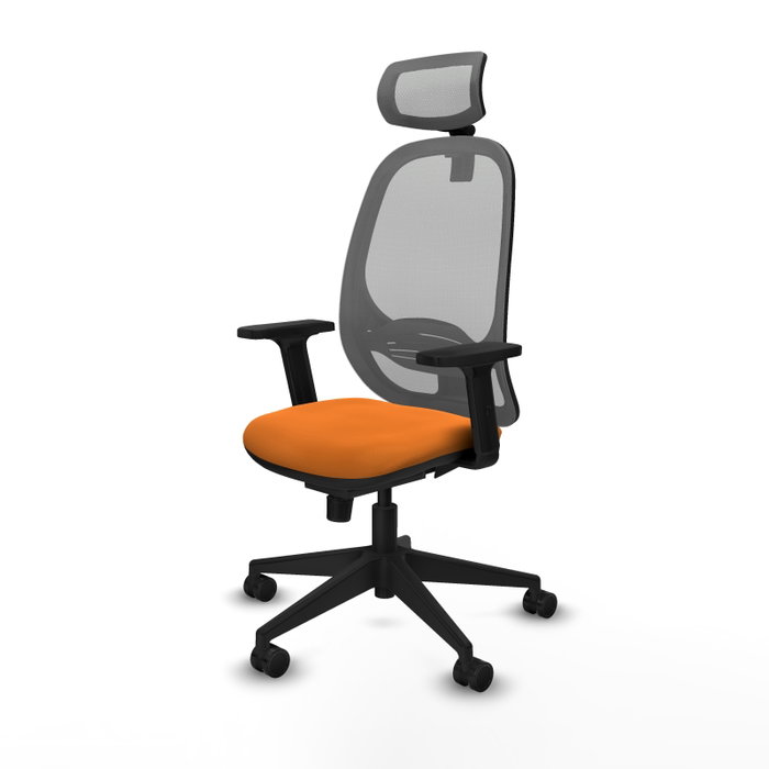 PIQUERAS Y CRESPO Silla de oficina Cilanco Naranja y Gris