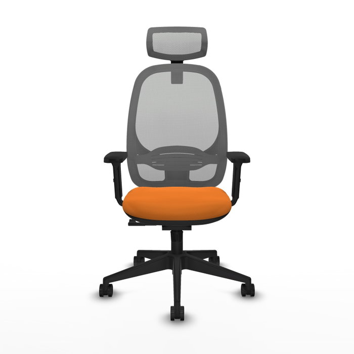 PIQUERAS Y CRESPO Silla de oficina Cilanco Naranja y Gris