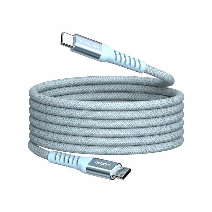 Verbatim Cable Magnético USB-C a USB-C 100W Azul 1,20 m