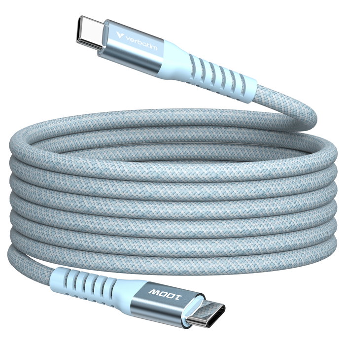 Verbatim Cable Magnético USB-C a USB-C 100W 1,2 m Azul Verbatim Cable Magnético USB-C a USB-C 100W 1,2 m Azul