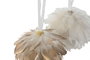 DKD Home Decor Bola Decoración Navidad Moderna Dorado Blanco 10 x 19 x 10 cm (12 Unidades)