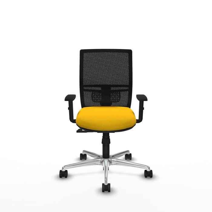 PIQUERAS Y CRESPO Silla de oficina Yunquera con mecanismo Sincro, Amarillo y Negro PIQUERAS Y CRESPO Silla de oficina Yunquera con mecanismo Sincro, Amarillo y Negro