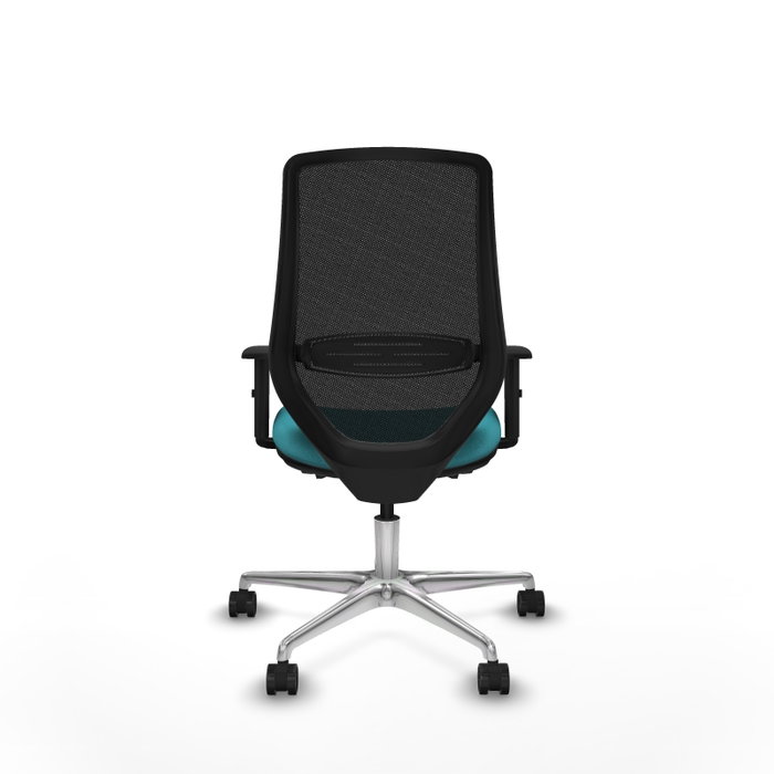 PIQUERAS Y CRESPO Silla de oficina Mardos con mecanismo Sincro/Traslack, color Turquesa y Negro