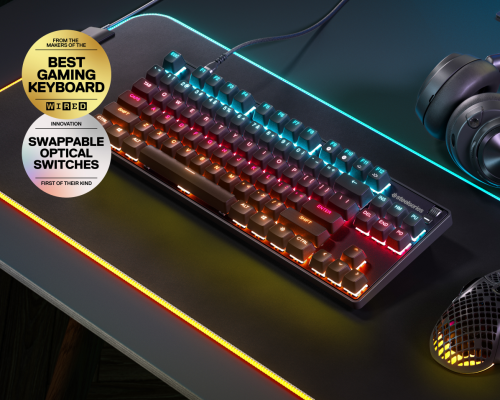 SteelSeries Teclado APEX 9 TKL 64847 Óptico Retroiluminado para Gaming (USA)