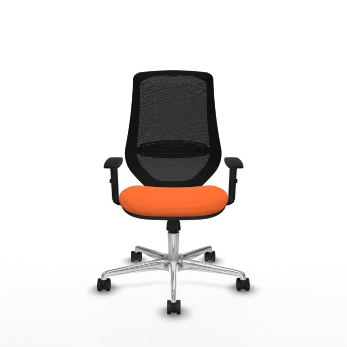 PIQUERAS Y CRESPO Silla de oficina Mardos con mecanismo Sincro, Naranja y Negro PIQUERAS Y CRESPO Silla de oficina Mardos con mecanismo Sincro, Naranja y Negro