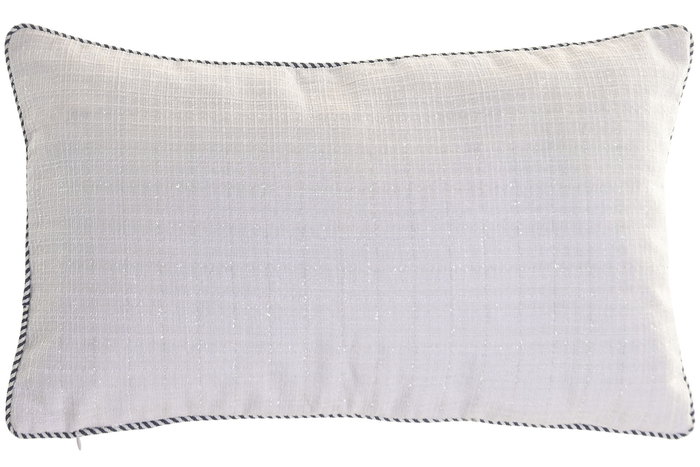 DKD Home Decor Cojin Mediterraneo 2 Unidades Azul Blanco Chenilla 60 x 10 x 35 cm