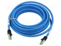 GOOBAY Patch cord S/FTP Cat 6a 7,5m azul