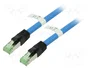 GOOBAY Patch cord S/FTP Cat 6a 7,5m azul