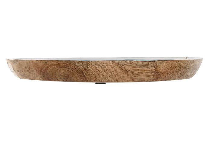 DKD Home Decor Centro Mesa Mediterraneo Multicolor 25.5 x 2.5 x 25.5 cm Mango (2 Unidades)