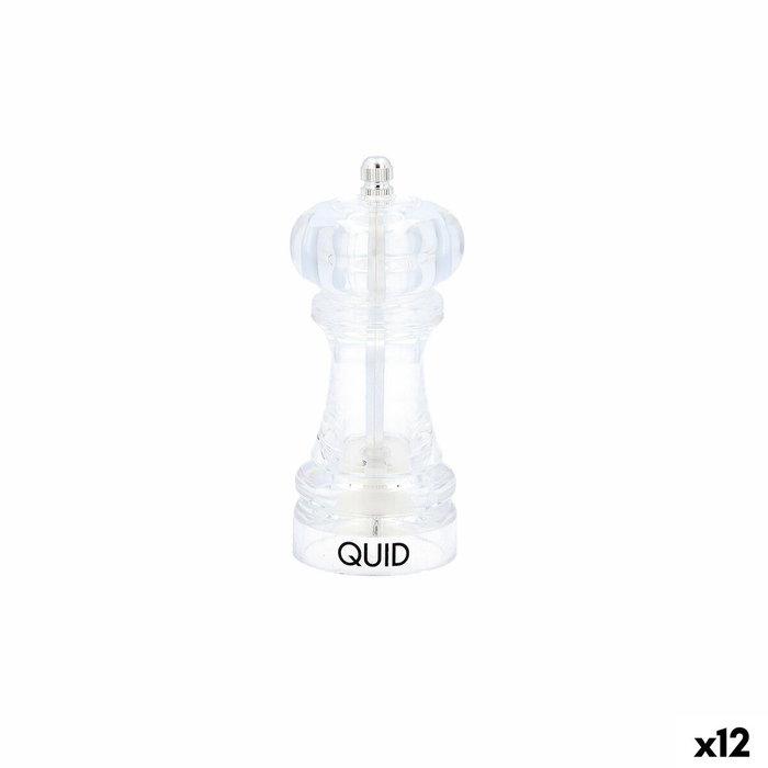 Quid Molinillo Acrílico Hábitat 15 cm (12 Unidades) Transparentes
