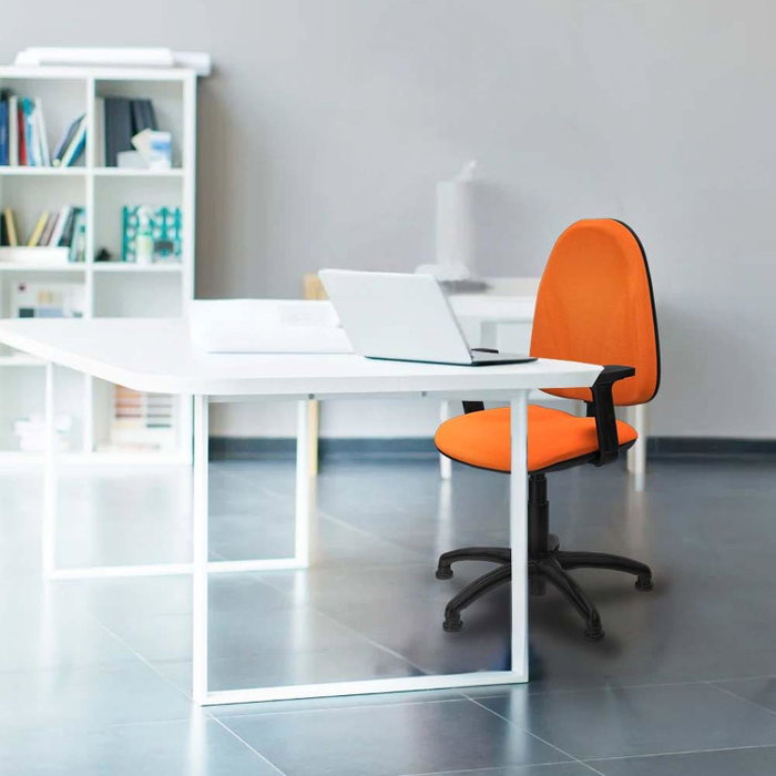 PIQUERAS Y CRESPO Silla de oficina Algarra Marrón con Brazos 2D PIQUERAS Y CRESPO Silla de oficina Algarra Marrón con Brazos 2D