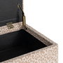Banco Baúl Crema-Beige Dm-Tejido 100 X 40 X 44 cm
