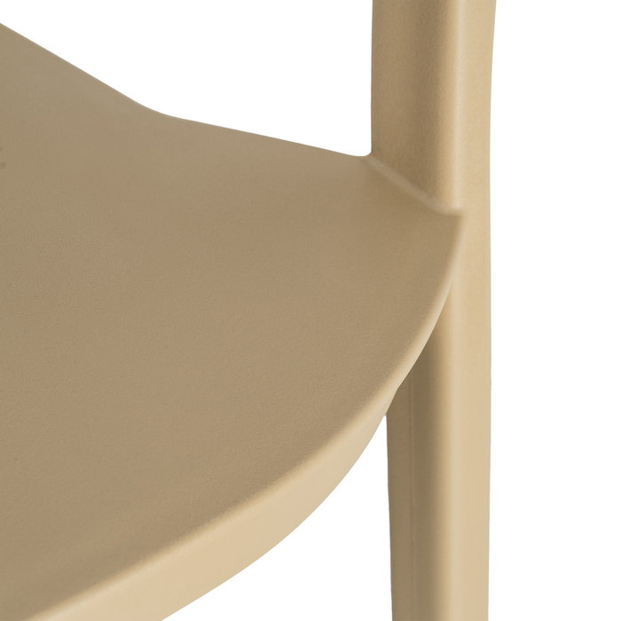 Silla Apilable Caqui Pp Contract 52 X 52 X 80 cm (Set de 2)