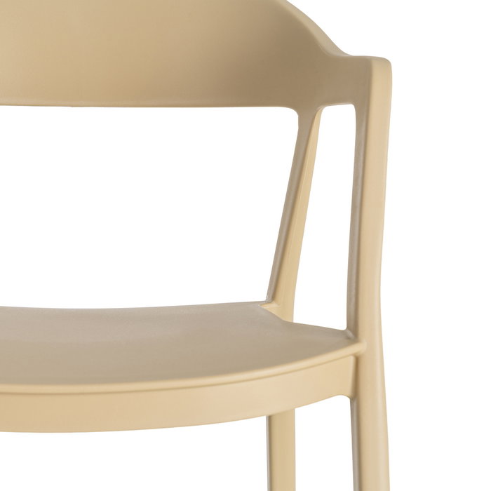 Silla Apilable Caqui Pp Contract 52 X 52 X 80 cm (Set de 2)