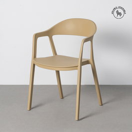 Silla Apilable Caqui Pp Contract 52 X 52 X 80 cm (Set de 2)