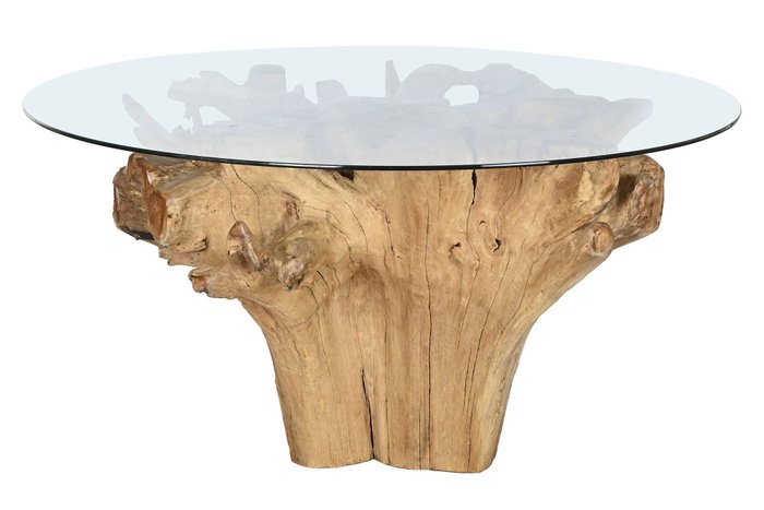 DKD Home Decor Mesa de Comedor Raíz de Teca 160x160x76 DKD Home Decor Mesa de Comedor Raíz de Teca 160x160x76