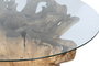 DKD Home Decor Mesa de Comedor Raíz de Teca 160x160x76