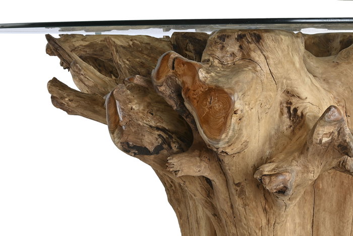 DKD Home Decor Mesa de Comedor Raíz de Teca 160x160x76 DKD Home Decor Mesa de Comedor Raíz de Teca 160x160x76