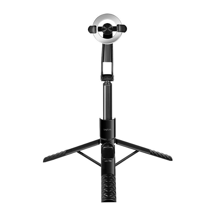 LogiLink BT0069 Palo selfie inalámbrico con trípode magnético, Negro