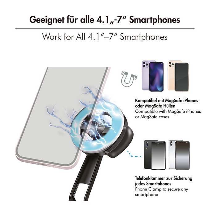 LogiLink Wireless Tripod Selfie Stick magnético, negro LogiLink Wireless Tripod Selfie Stick magnético, negro