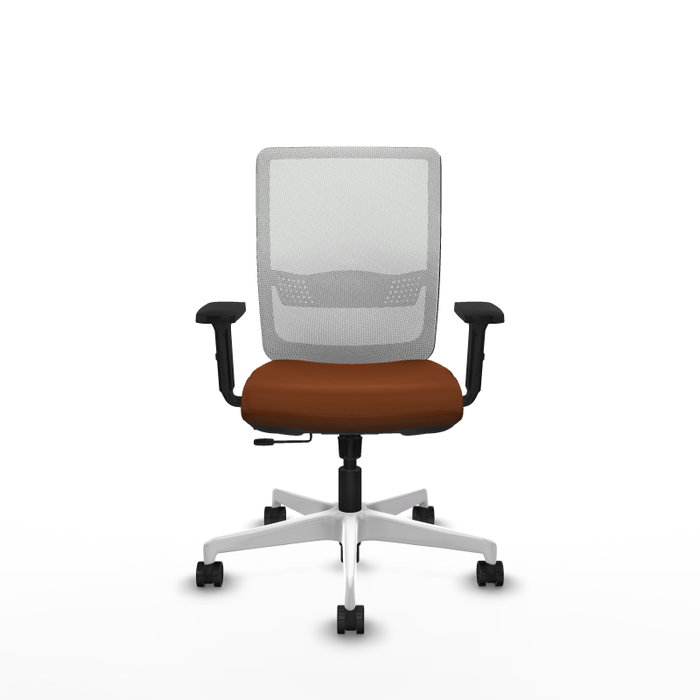 PIQUERAS Y CRESPO Silla de oficina Haches con mecanismo Sincro/Traslack Marrón y Blanco PIQUERAS Y CRESPO Silla de oficina Haches con mecanismo Sincro/Traslack Marrón y Blanco