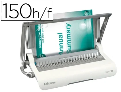 Fellowes Star+ 150 Encuadernadora de Canutillo de Plástico