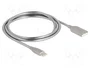 DeLOCK 81258 Cable USB 2.0 con funda de metal USB Tipo-A a USB Tipo-C de 1 m, Plata