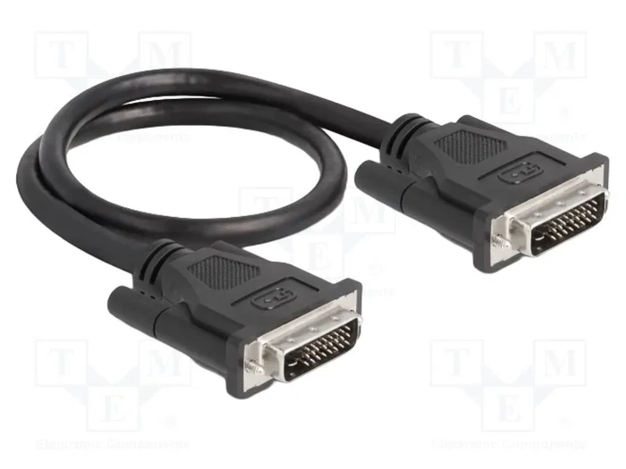 DeLOCK Cable DVI 24+1 Macho a Macho 0,5 m Negro DeLOCK Cable DVI 24+1 Macho a Macho 0,5 m Negro