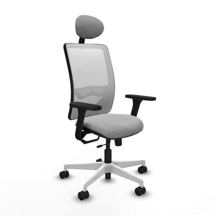 PIQUERAS Y CRESPO Silla de oficina Zulema Gris claro y Blanco PIQUERAS Y CRESPO Silla de oficina Zulema Gris claro y Blanco