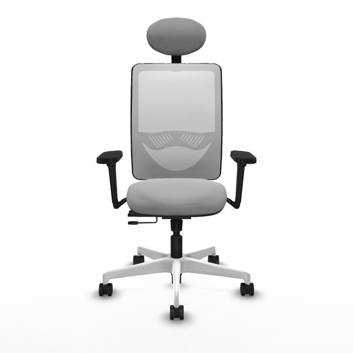 PIQUERAS Y CRESPO Silla de oficina Zulema Gris claro y Blanco PIQUERAS Y CRESPO Silla de oficina Zulema Gris claro y Blanco