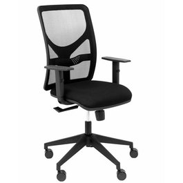 PIQUERAS Y CRESPO Silla de oficina Motilla con mecanismo Sincro/Traslack, Negro