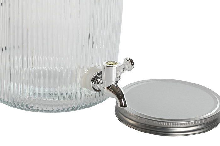 DKD Home Decor Dispensador de Bebidas de Cristal 5L Negro DKD Home Decor Dispensador de Bebidas de Cristal 5L Negro