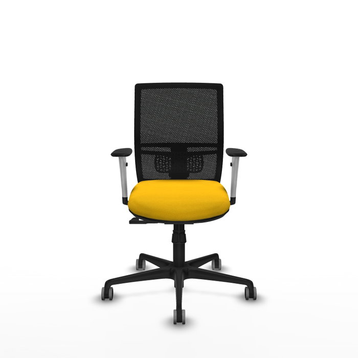 PIQUERAS Y CRESPO Silla de oficina Yunquera con mecanismo Sincro, Amarillo y Negro PIQUERAS Y CRESPO Silla de oficina Yunquera con mecanismo Sincro, Amarillo y Negro