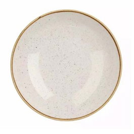 Churchill Plato Llano Stonecast White Coupe 22 cm (Set de 12)